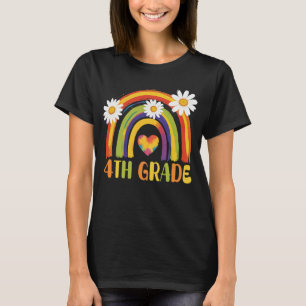 Fjärde Klass-regnbågen Back to school fjärde Klass T Shirt