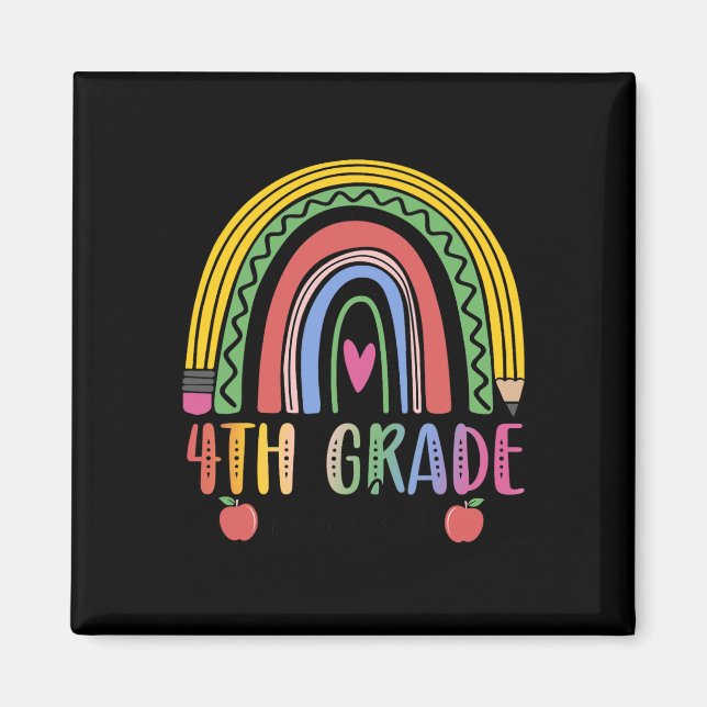 Fjärde Klass-regnbågslärarteamet Fjärde Klass-torg Magnet (Framsidan)