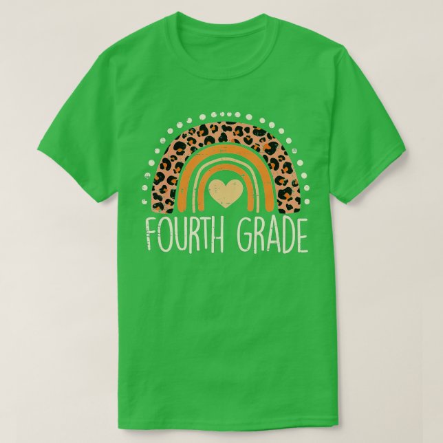Fjärde Klass: skolans fjärde regnbåge första dag T Shirt (Design framsida)
