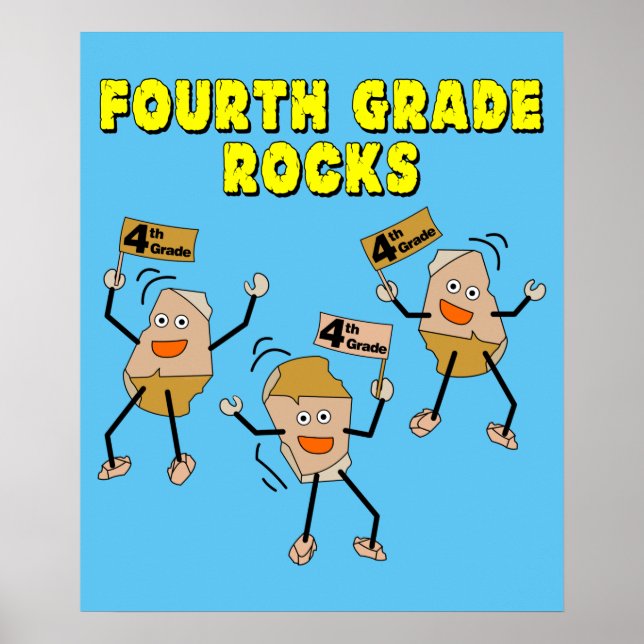 Fjärde Klass Sten Poster (Framsidan)