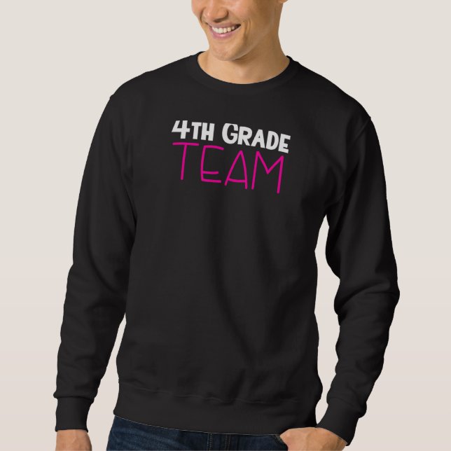 Fjärde Klass-teamets grundskola Fjärde Klass-tea Lång Ärmad Tröja (Framsida)