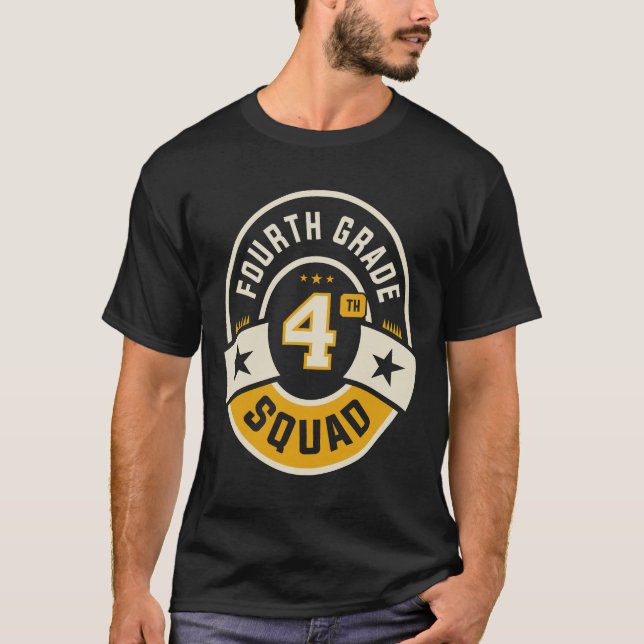 Fjärde Klass-torget Back to school T Shirt (Framsida)