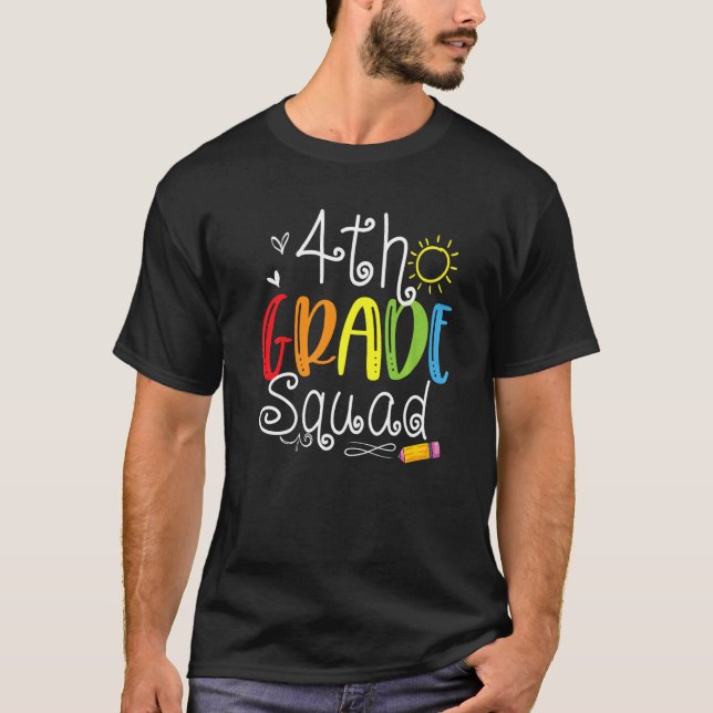 Fjärde Klass-torget Back to school-teamet Fjärde K T Shirt (Framsida)