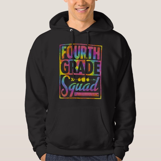 Fjärde Klass-torget, färgtorget Back to school Hoodie (Framsida)