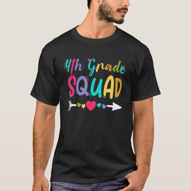 Fjärde Klass-torget fjärde Klass-läraren Student t Shirt (Framsida)