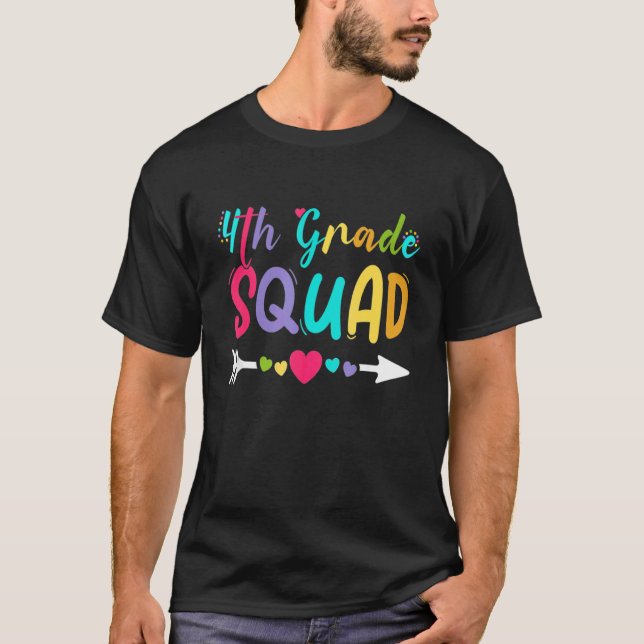 Fjärde Klass-torget fjärde Klass-läraren Student t Shirt (Framsida)