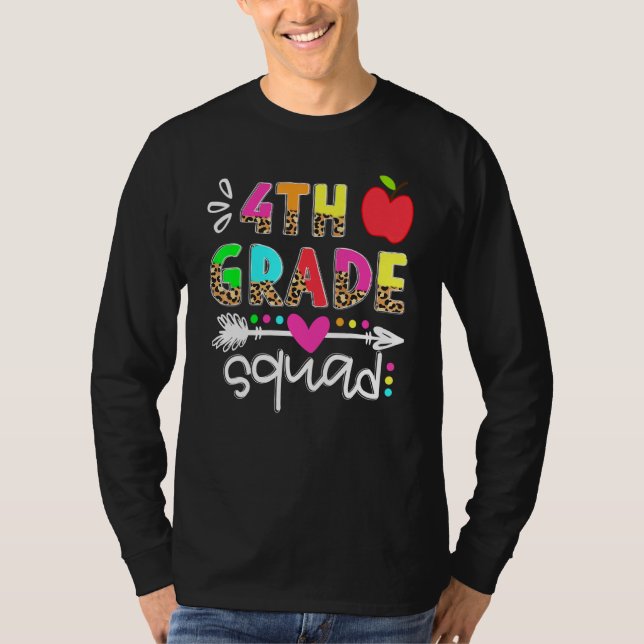 Fjärde Klass-torget fjärde Klass-läraren Student t Shirt (Framsida)