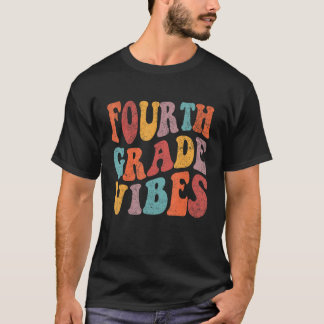 Fjärde Klass Vibes Back to school Cute Teacher St T Shirt