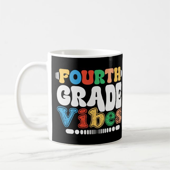 Fjärde Klass Vibes fjärde Klass Back to school Kaffemugg (Vänster)