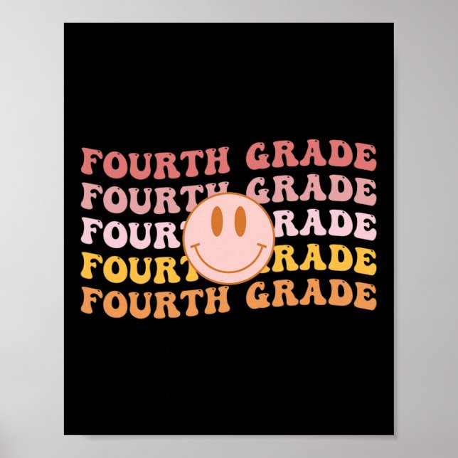 Fjärde Klass Vibes fjärde Klass-teamet 1 skoldagen Poster (Framsidan)