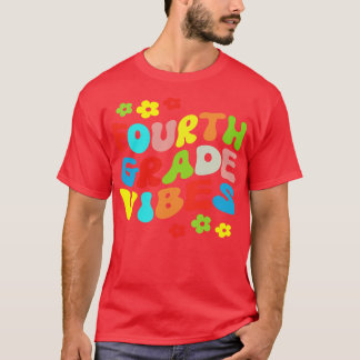 Fjärde Klass Vibes fjärde Klass-teamet Retro 1:a d T Shirt