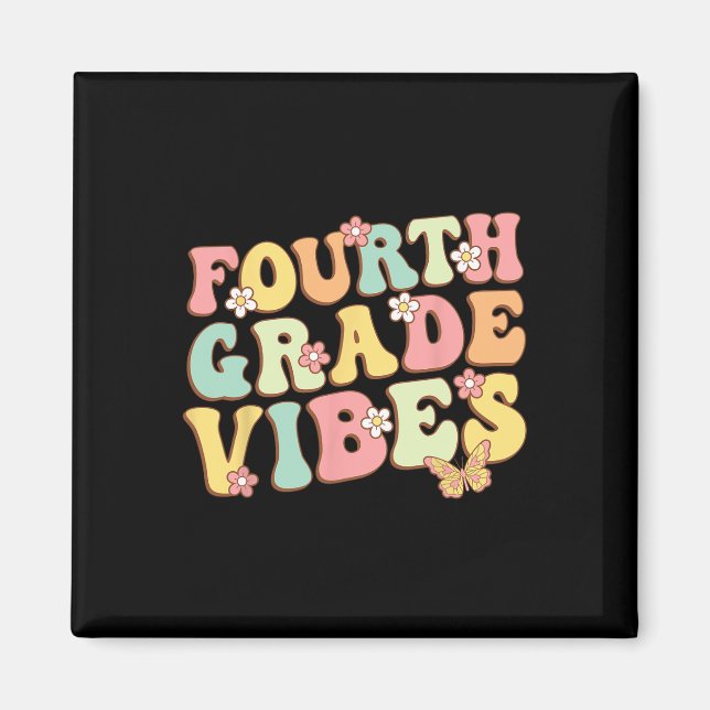 Fjärde Klass Vibes Hej Team 4 Klass Lärare Ki Magnet (Framsidan)