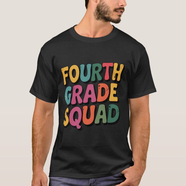 Fjärde Klassens Squad 4:e Lärarlaget Tillbaka Till T Shirt (Framsida)