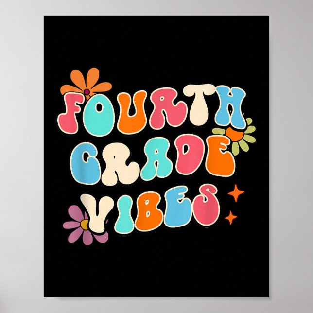 Fjärde Klassens Vibes Lärare Tillbaka Till Skolan  Poster (Framsidan)