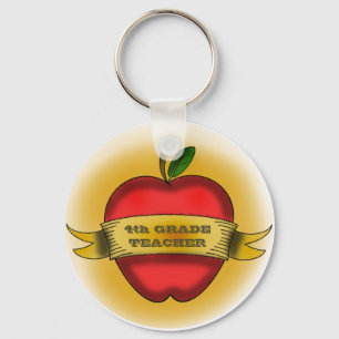 fjärde klasslärare Keychain Nyckelring
