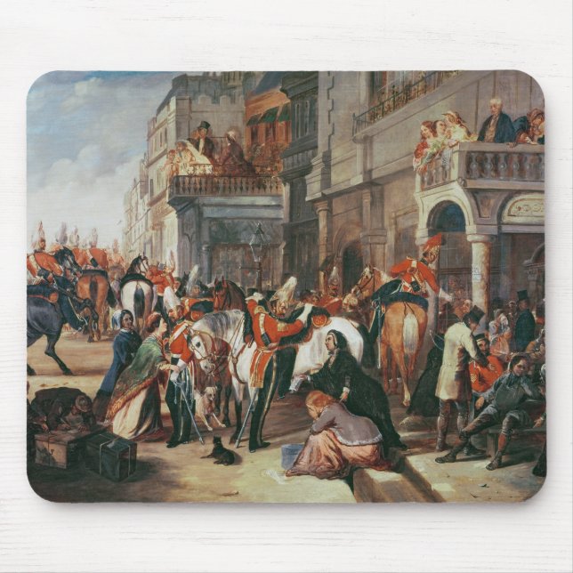 Fjärde lämna för dragonvakter musmatta (Framsidan)