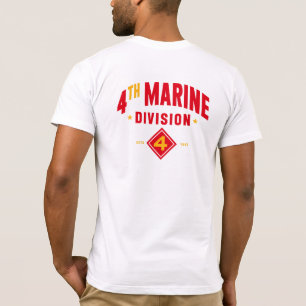 Fjärde marina distriktet "Fighting Fjärde Anpassni T Shirt