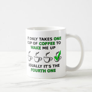 Fjärde One Cup Rolig Mugg
