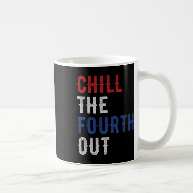 Fjärde Ut Självständighet Usa Flagga Rolig 4:e Jul Kaffemugg (Höger)