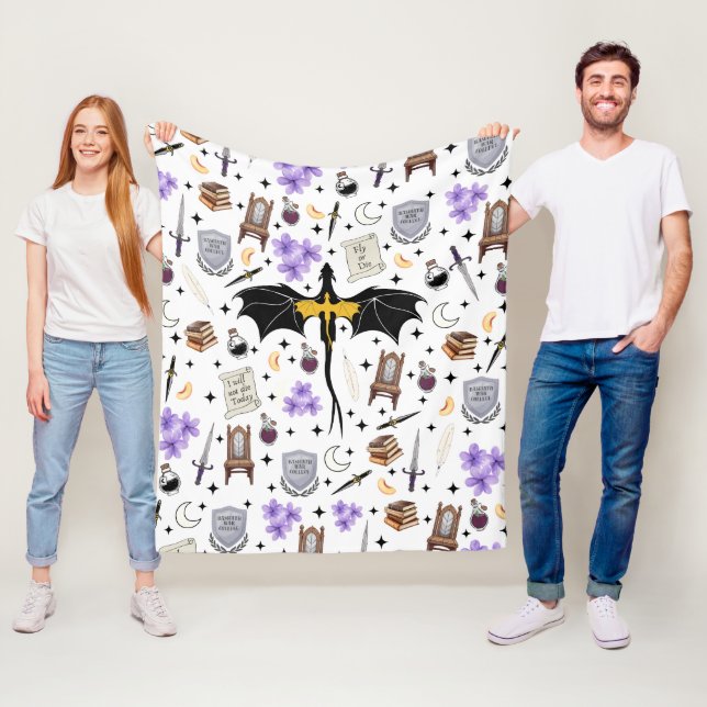 Fjärde Ving Bokklubb Flanellfilt Kastulltäcke Fleecefilt (På plats)