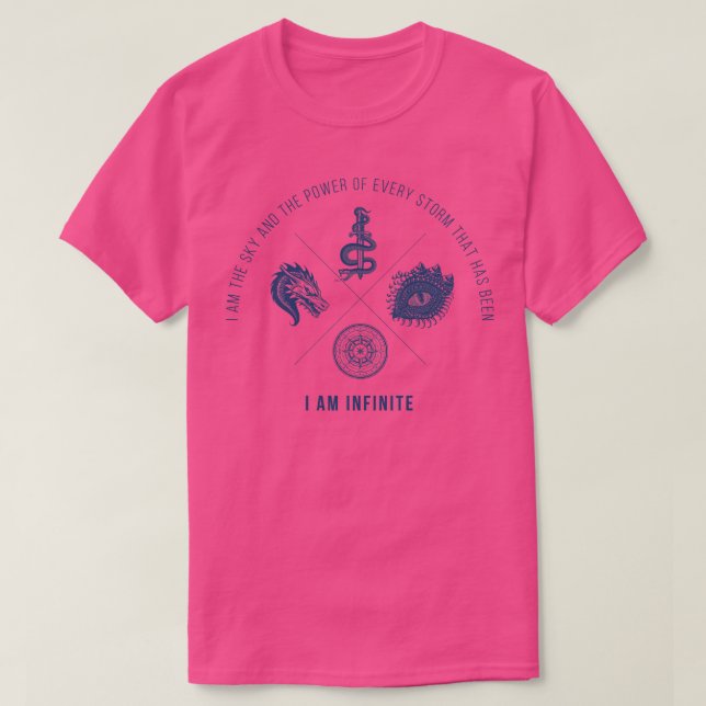 Fjärde Vinge-romani Fantasy YA Mörk Academia boo T Shirt (Design framsida)
