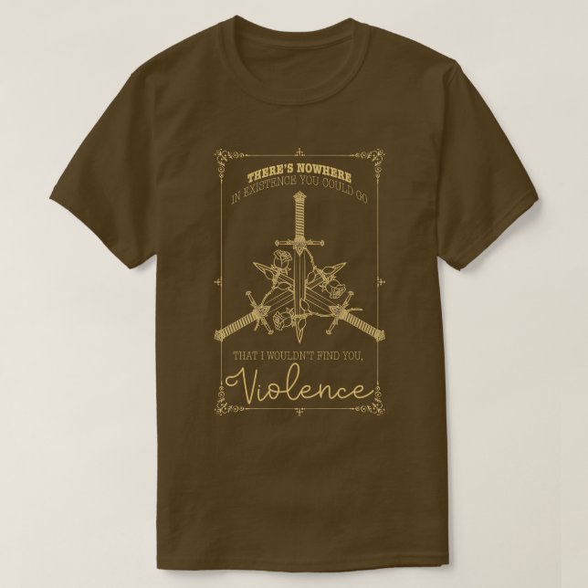 Fjärde Vinge-romani Fantasy YA Mörk Academia boo T Shirt (Design framsida)