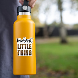 Fjärde Vinge-skalan - brinnande lilla Sak-draken Klistermärken