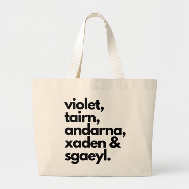 Fjärde Vinge Tote Bag Jumbo Tygkasse (Framsidan)