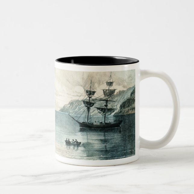 Fjärden av Annapolis, c.1880 Två-Tonad Mugg (Höger)