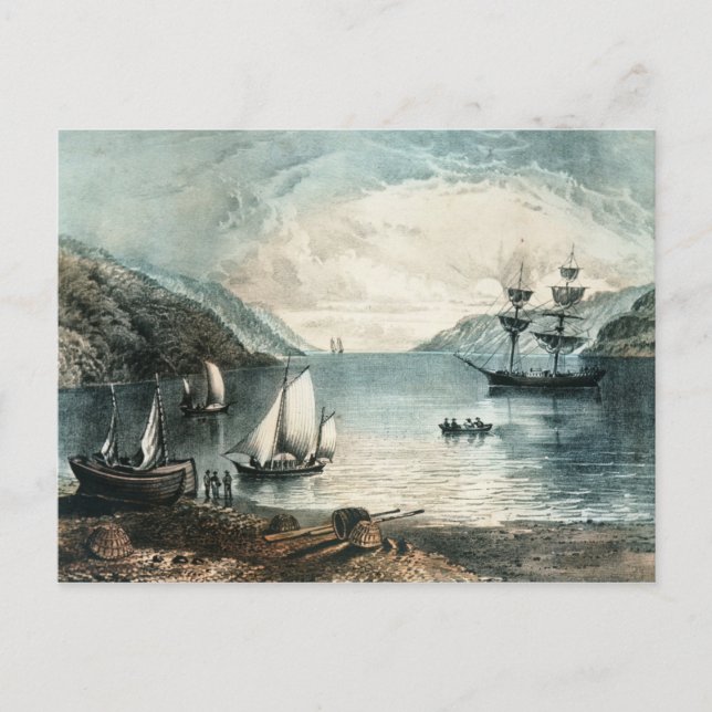 Fjärden av Annapolis, c.1880 Vykort (Framsida)