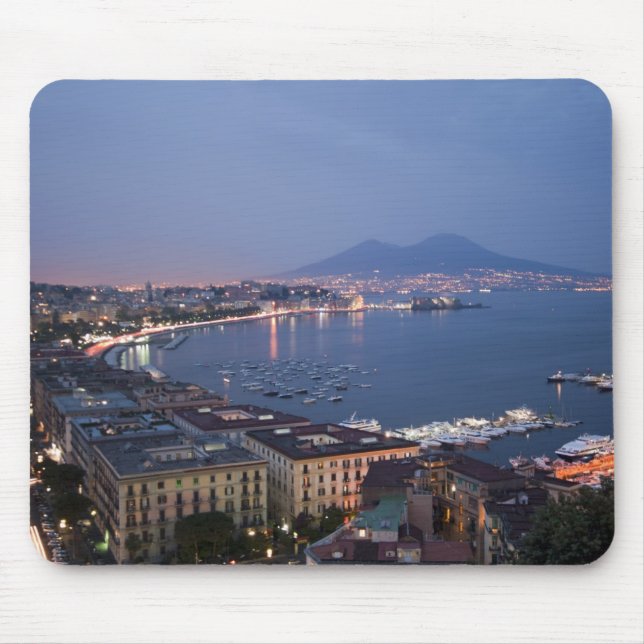 Fjärden av Naples vid natten Mousepad Musmatta (Framsidan)
