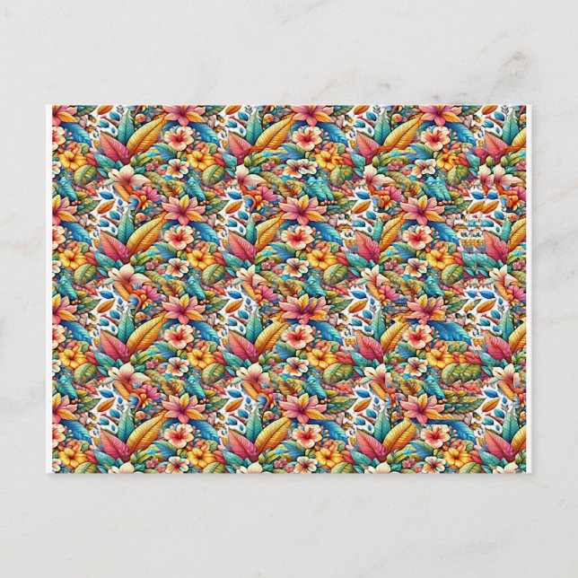 Fjäril 1 Stereogram Magic Eye - Inget kuvert Vykort (Framsida)