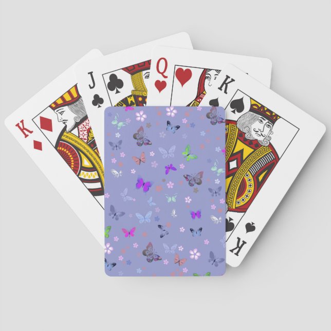 Fjäril 3 casinokort (Baksidan)