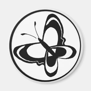 fjäril 4 magnet