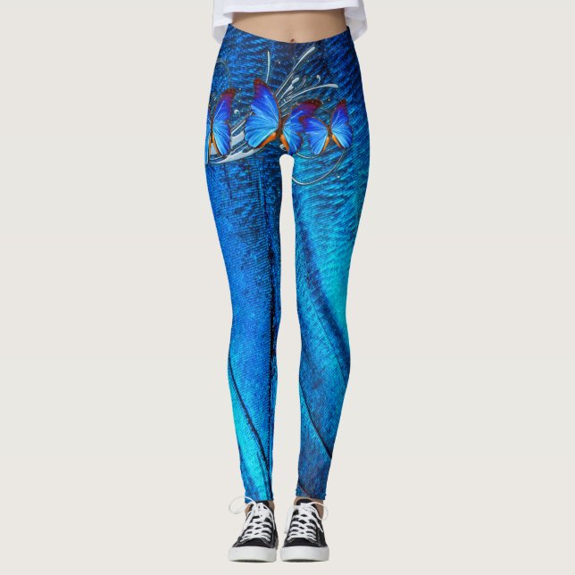 fjäril Art 37B Leggings (Framsida)