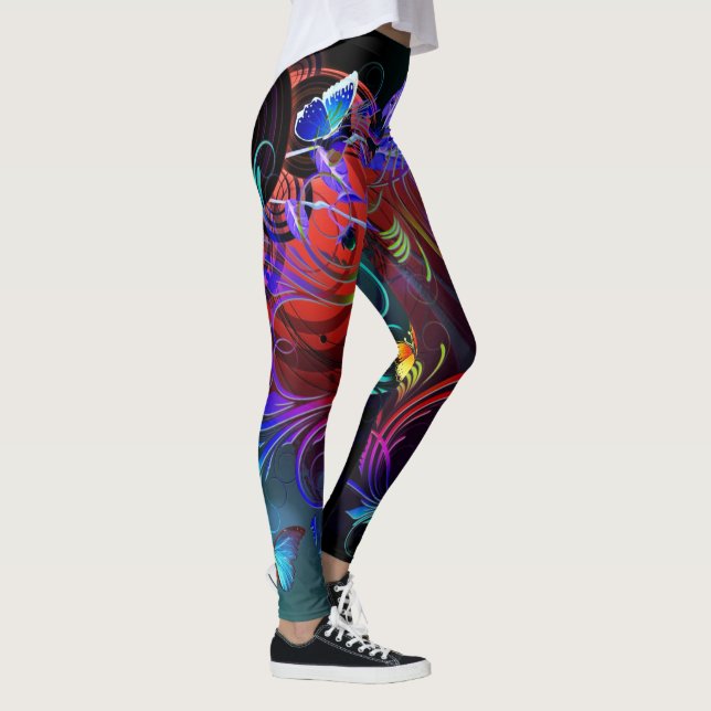 fjäril Art 38A Leggings (Höger)