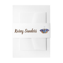 Fjäril Band För Inbjudningskort