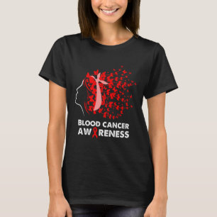 Fjäril Blodcancer Kvinnor Flick Blodcancer Awa T Shirt