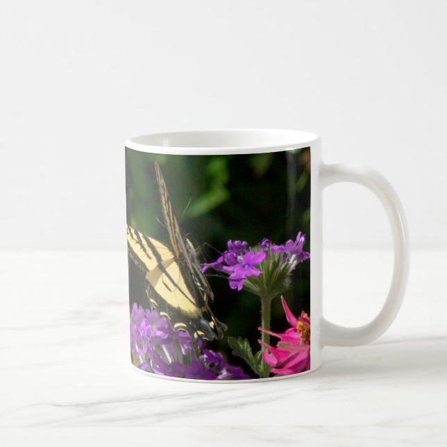 Fjäril & blommamugg kaffemugg (Höger)