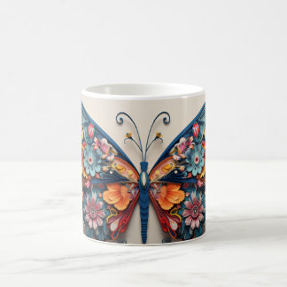 Fjäril & Blommor Mugg