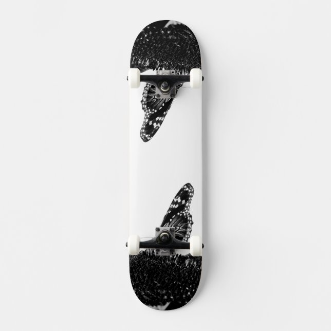 fjäril blyg blacq skateboard bräda 19,5 cm (Framsida)