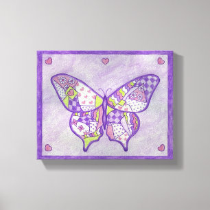 Fjäril Canvas Konsttryck