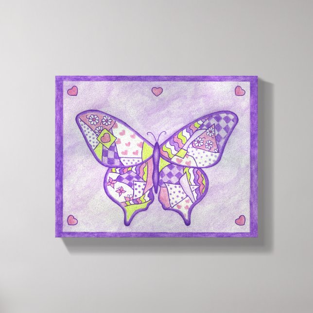 Fjäril Canvas Konsttryck (Framsida)