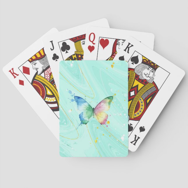 Fjäril Casinokort (Baksidan)