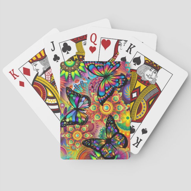 Fjäril Casinokort (Baksidan)