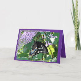 Fjäril Cheer-anpassa Kort