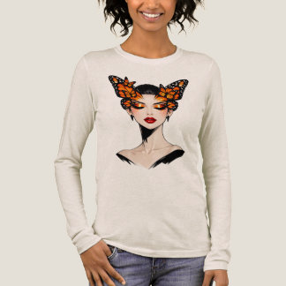 Fjäril Drottning Feministisk Konst Design T Shirt