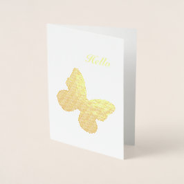 Fjäril Folierat Kort