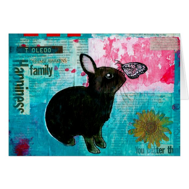 FJÄRIL FÖR BULLE N HÄLSNINGSKORT (Framsidan Horizontal)