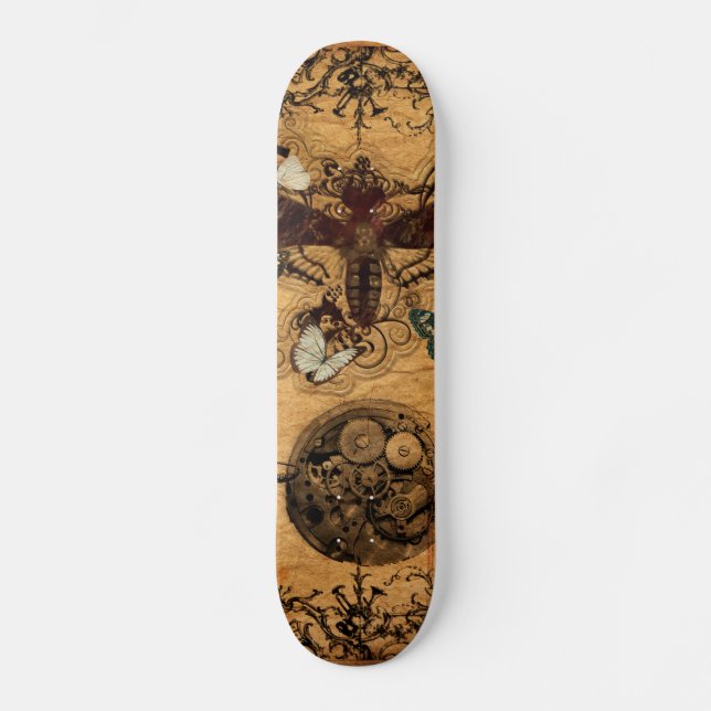 Fjäril för GrungeSteampunk Victorian Skateboard Bräda 21,5 Cm (Framsida)